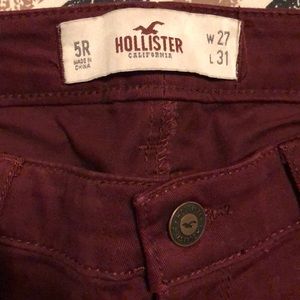 Burgundy Skinny Jeans